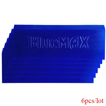 6pcs China 6 шт. Профессиональный скрип для окон BLUEMAX скруббер силиконовая лопатка для всех целей уличная Очистка Стекла Автомобиля Виниловые обертки 6B02 - Color: 6pcs China