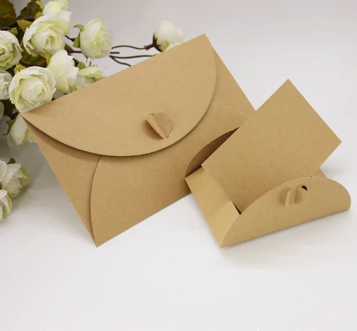 50 шт коричневые DIY крафт бумаги праздничные конверты открытки Пригласительные