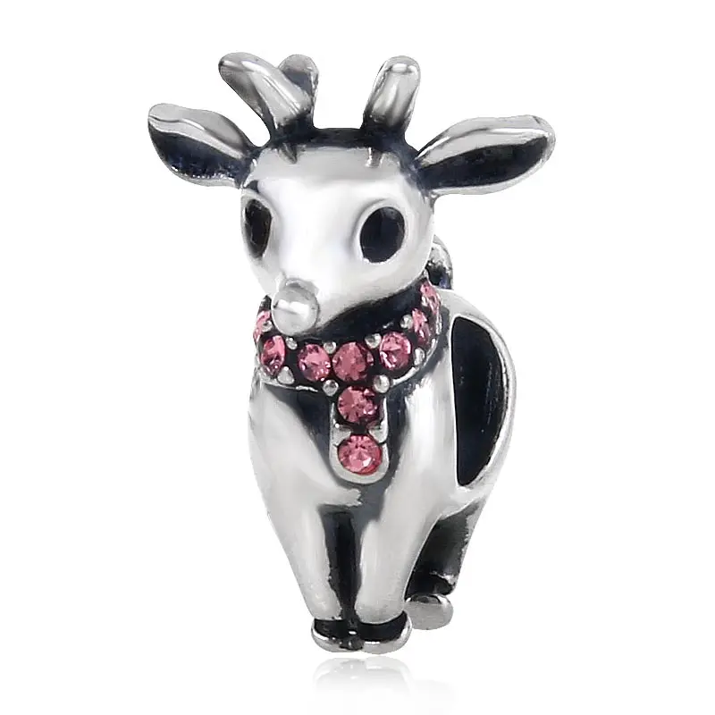 Рождественский подарок оригинальный 100% подлинный серебряные бусины 925 пробы