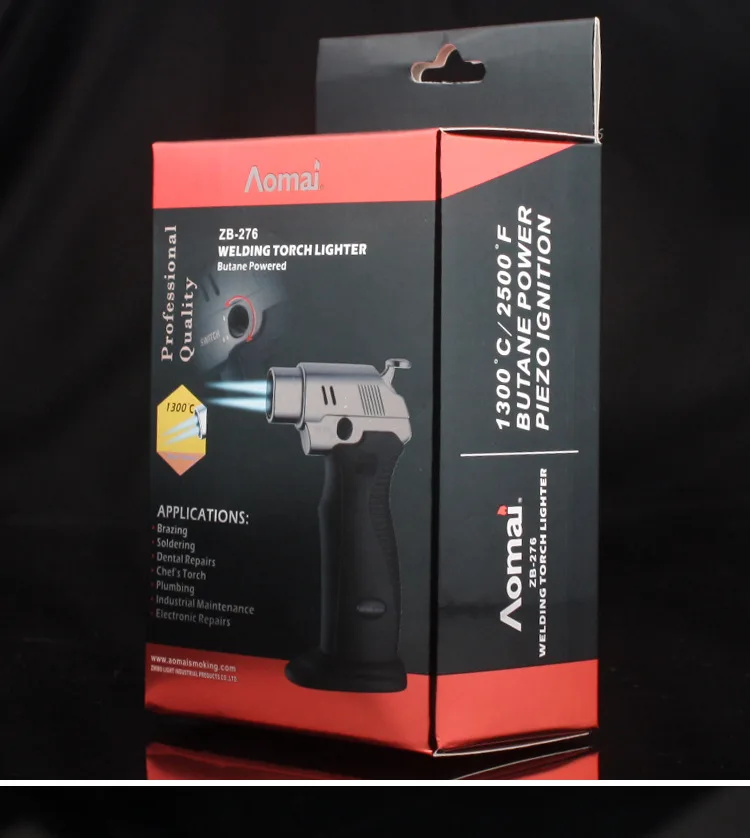 Двойной факел пламени легче чем газ бутан кулинарный Torchs горелка для