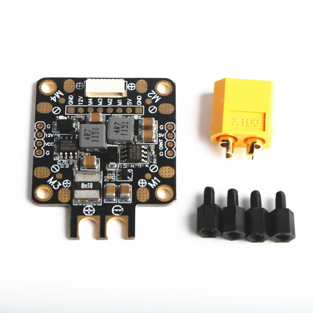 FPV 2-6S 3A PDB Distribution Module XT60 with Double BEC 5V/12V for drone | Игрушки и хобби