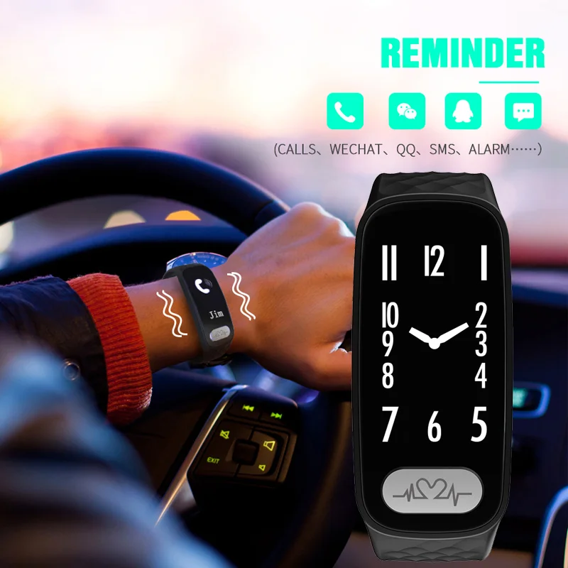 Bozlun ЭКГ Heart Rate Мониторы смарт-браслеты Мода Шагомер Спорт цифровые часы Для