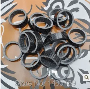 

10pcs 10mm Road bicycle 3K full carbon fibre headset washer Mountain bike headset carbon washer stem spacers MTB parts Free ship