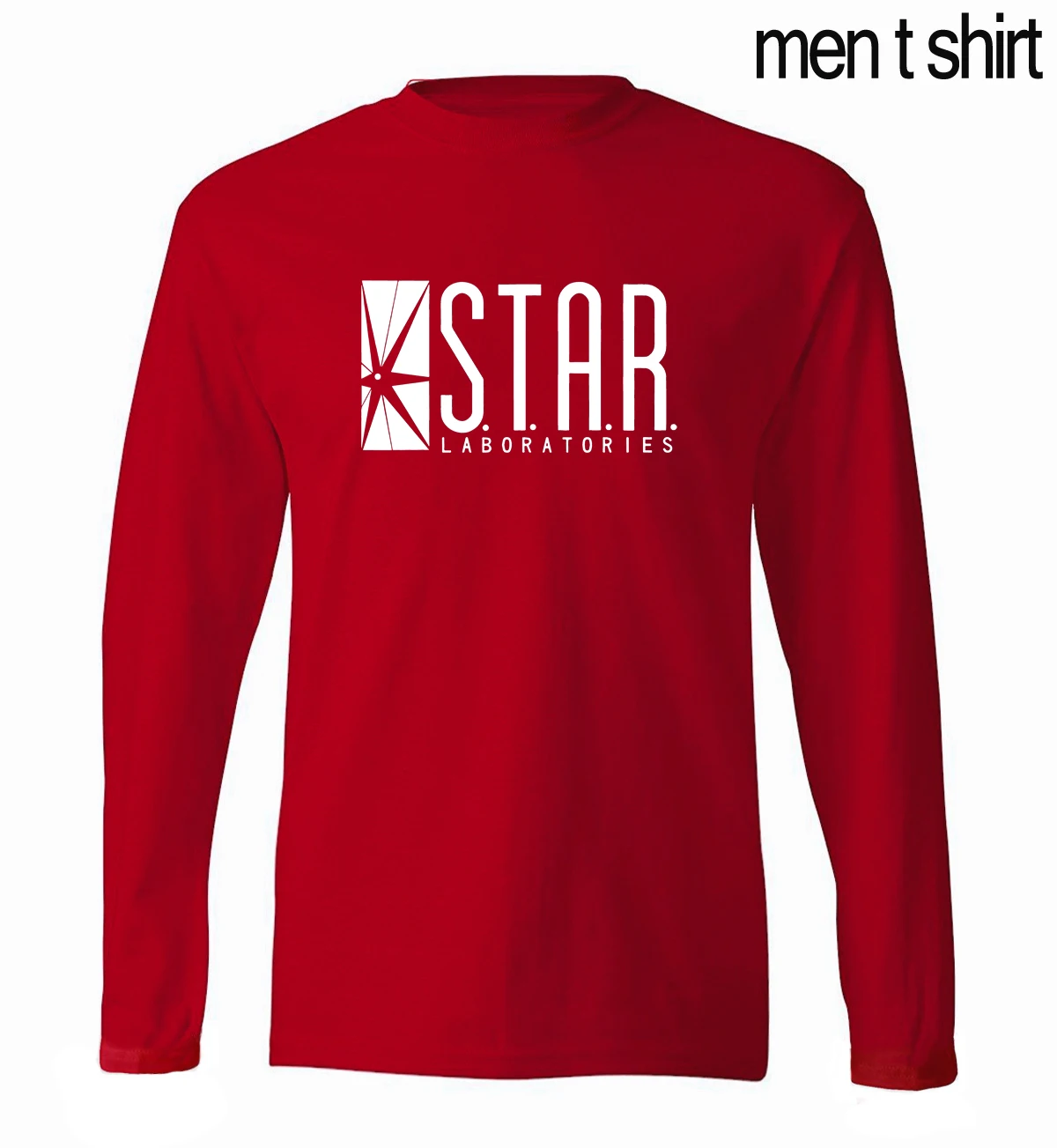 STAR S. t. A. R. labs, мужские футболки с длинным рукавом, осень, новинка, хлопок, удобная мужская футболка, свободный крой, мужские футболки, S-2XL