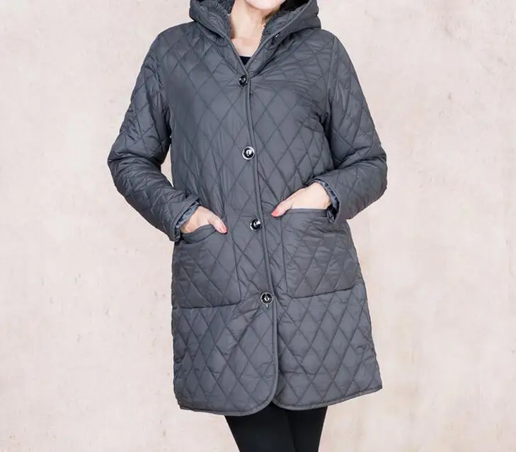 Женская зимняя куртка средней и длинной длины большие размеры | одежда