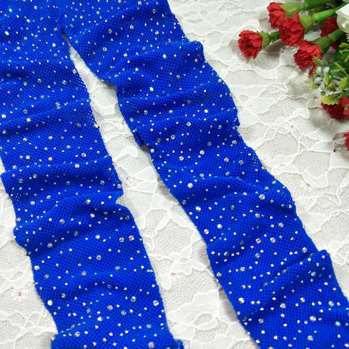 Женские колготки со стразами черные жаккардовые в сеточку стразы tt036|pantyhose