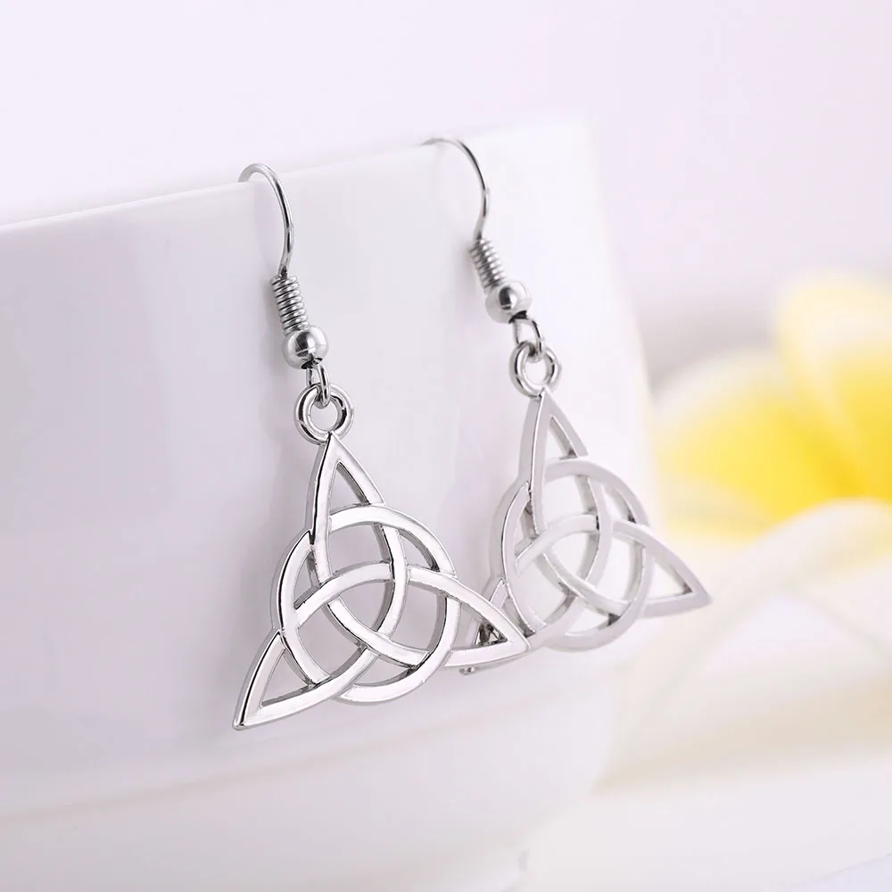 Серьги Skyrim Infinity Love triangle Celtics женские серьги с узлом для самостоятельного