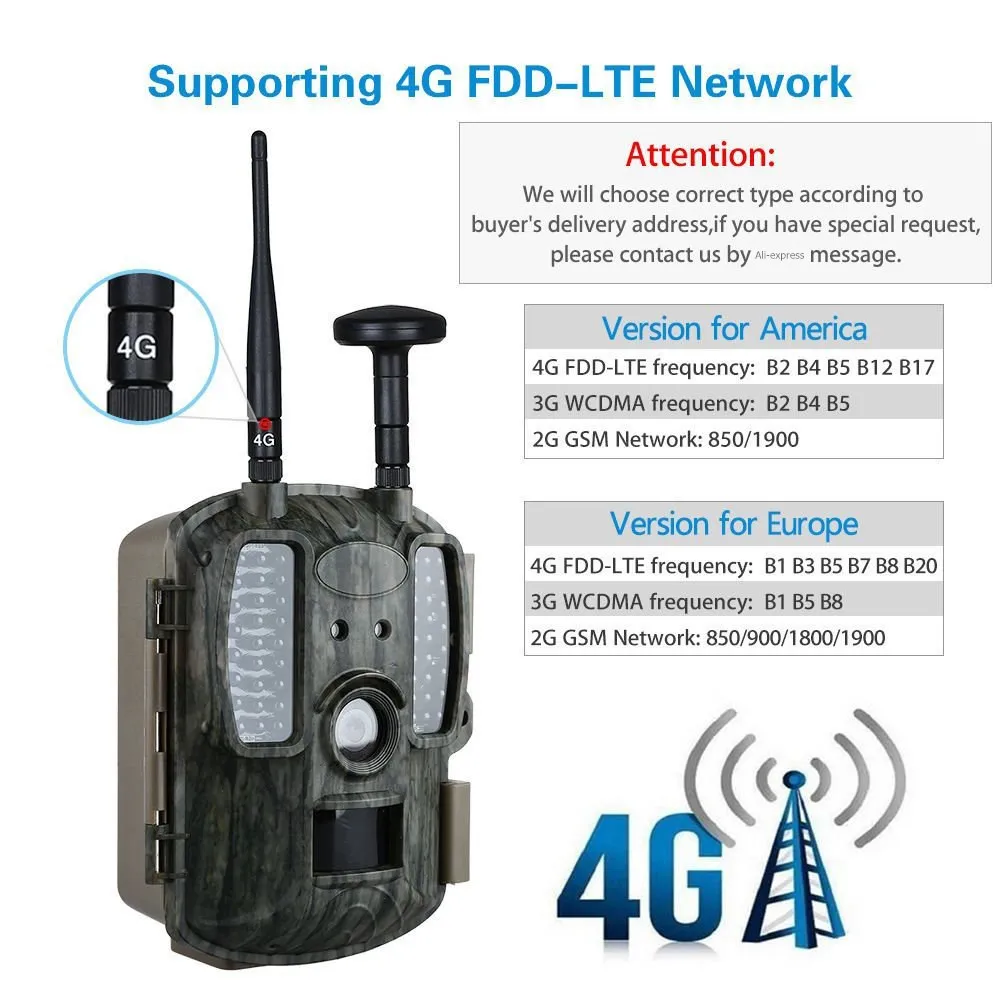 Камера для охоты на лесную природу 4G LTE 12 МП 4G| |