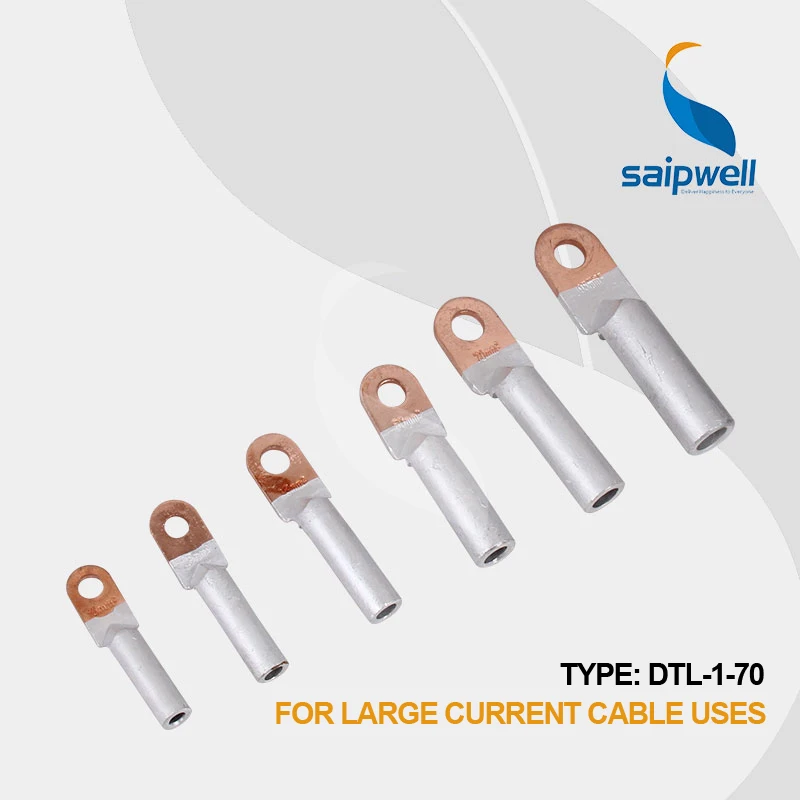 (5 шт./лот) медный и алюминиевый клеммный кабельный наконечник DTL типа 70mm2