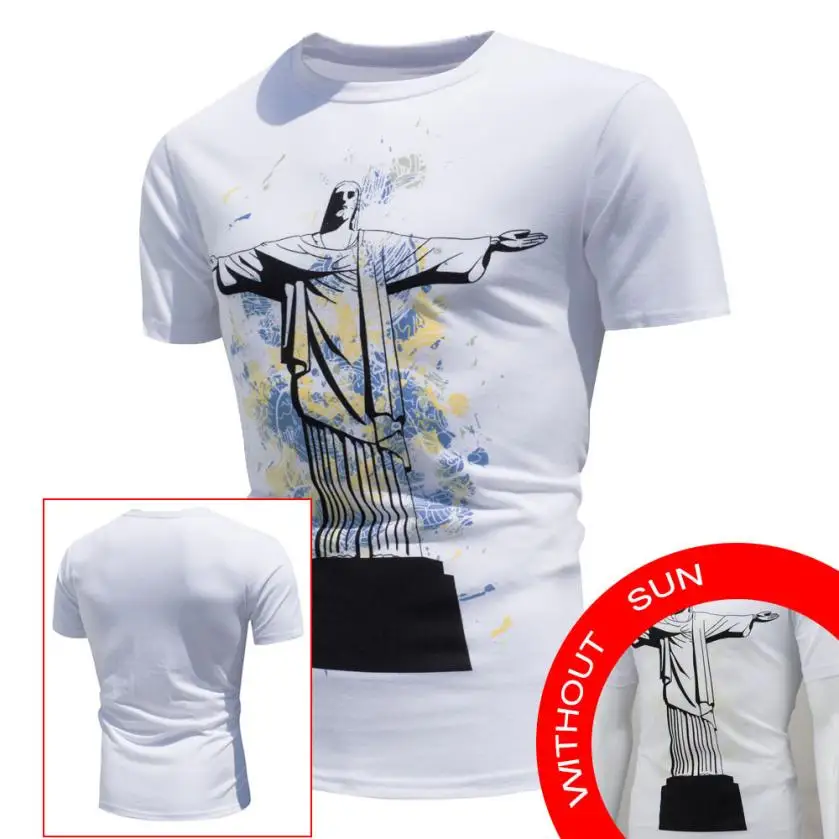 

Vogue Men Cotton T-shirt Short Sleeved Solid O-Neck Pullover Tops Tees Blouse Size S-3L Masculinas Manga Curta # AA
