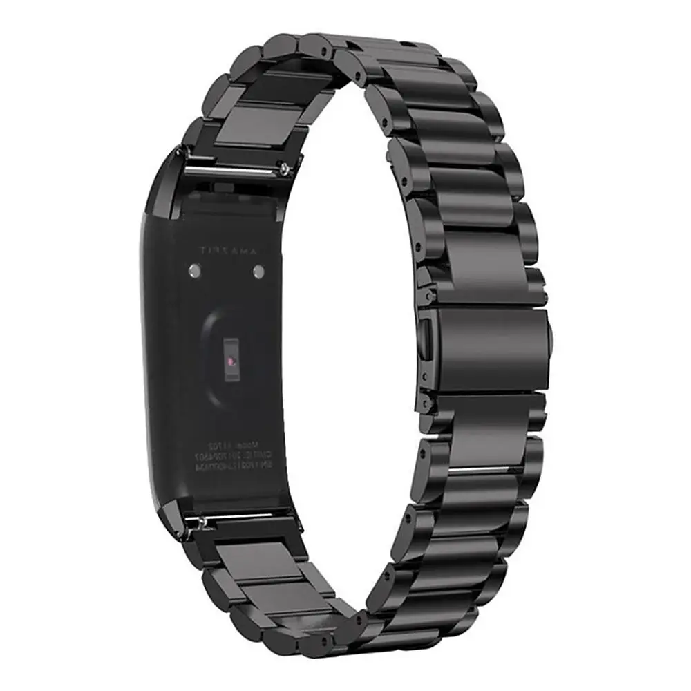 steel black Сменный ремешок для Huami Amazfit Cor Midong, умный браслет, кожаный, металлический, Милан, нержавеющая сталь, только ремешок для Amazfit Cor - Цвет: steel black