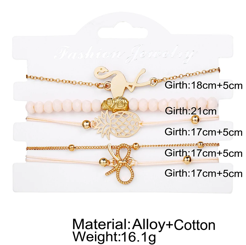 5 шт./компл. Регулируемый полые Ананасовый крючок &quotфламинго&quot узел ювелирный