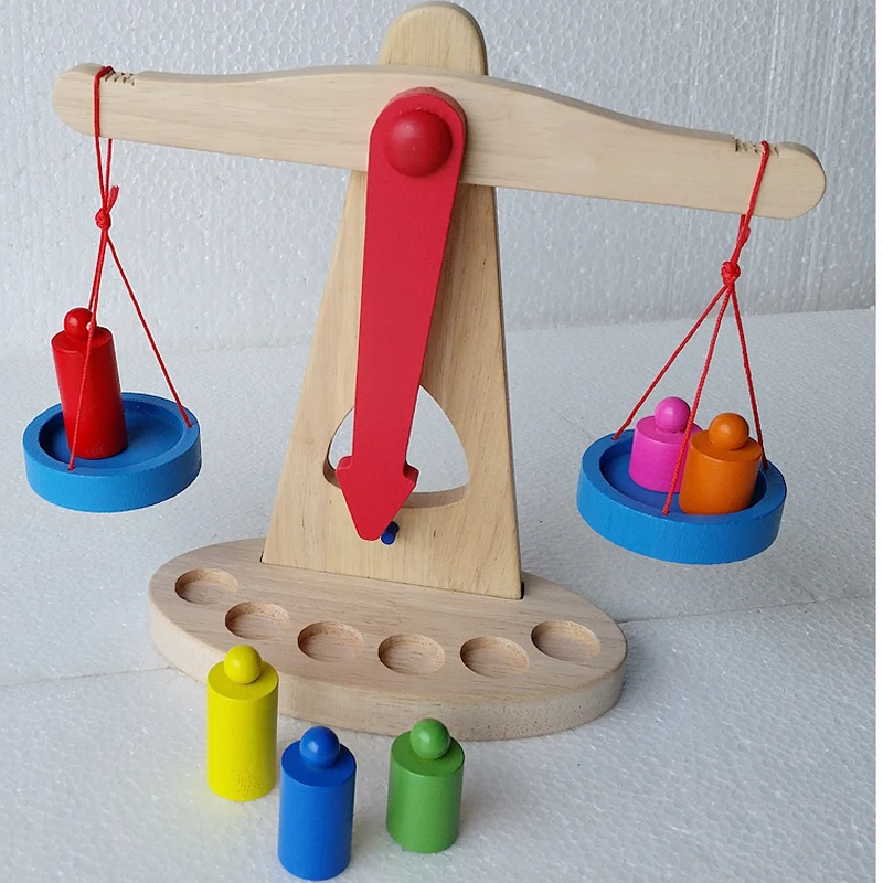 Креативные балансировочные игрушки деревянные весы раннее образование