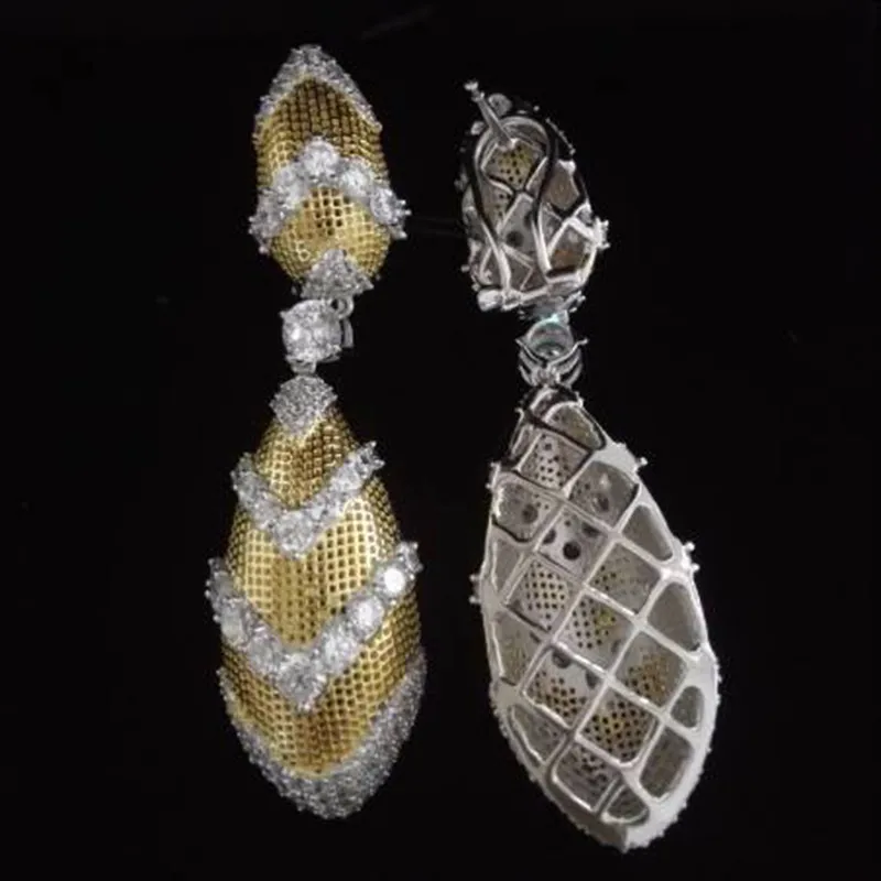 Orecchini Qi xuan_jewelry_роскошные золотые BEES Nest бренд Earrings_Solid Silver Роскошные серьги_ завод прямые продажи