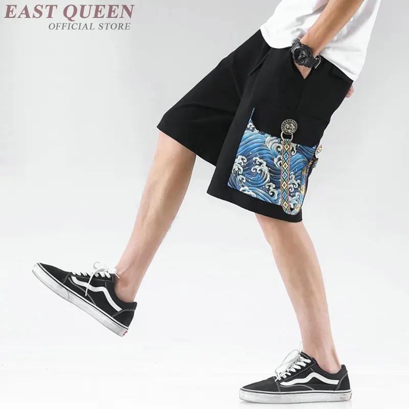 Мужские шорты 2019 Летняя мужская одежда из конопли хлопковые льняные Карманы