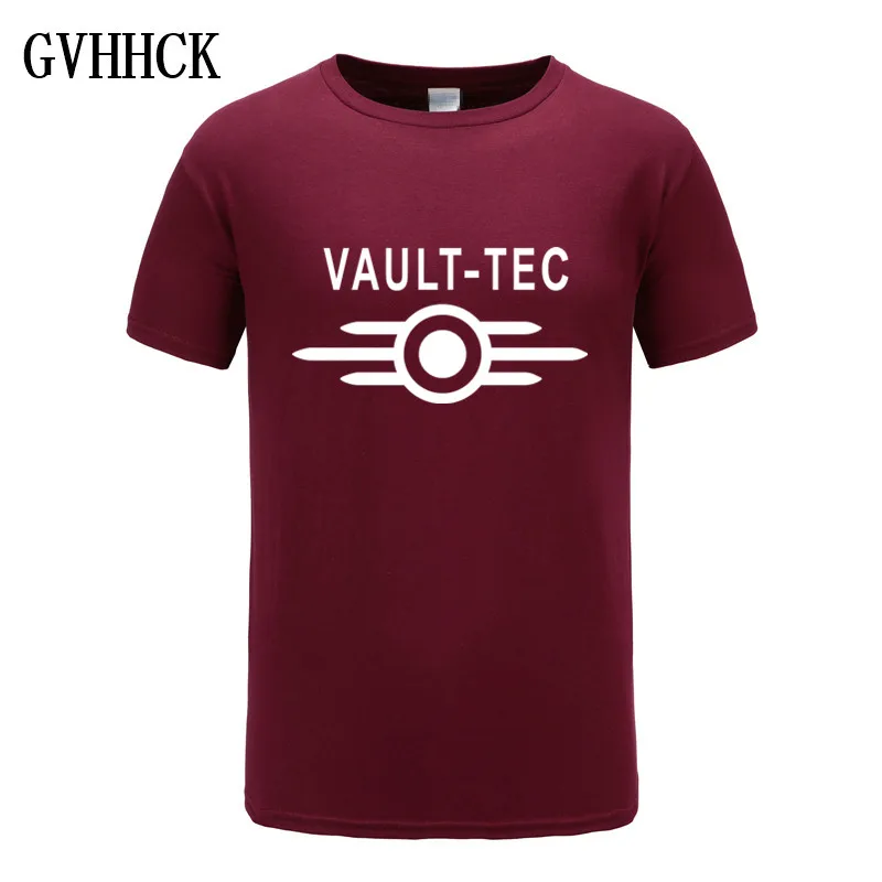 Новинка 2018 модные игровые футболки Fallout 2 3 4 с логотипом Tec мужские классические