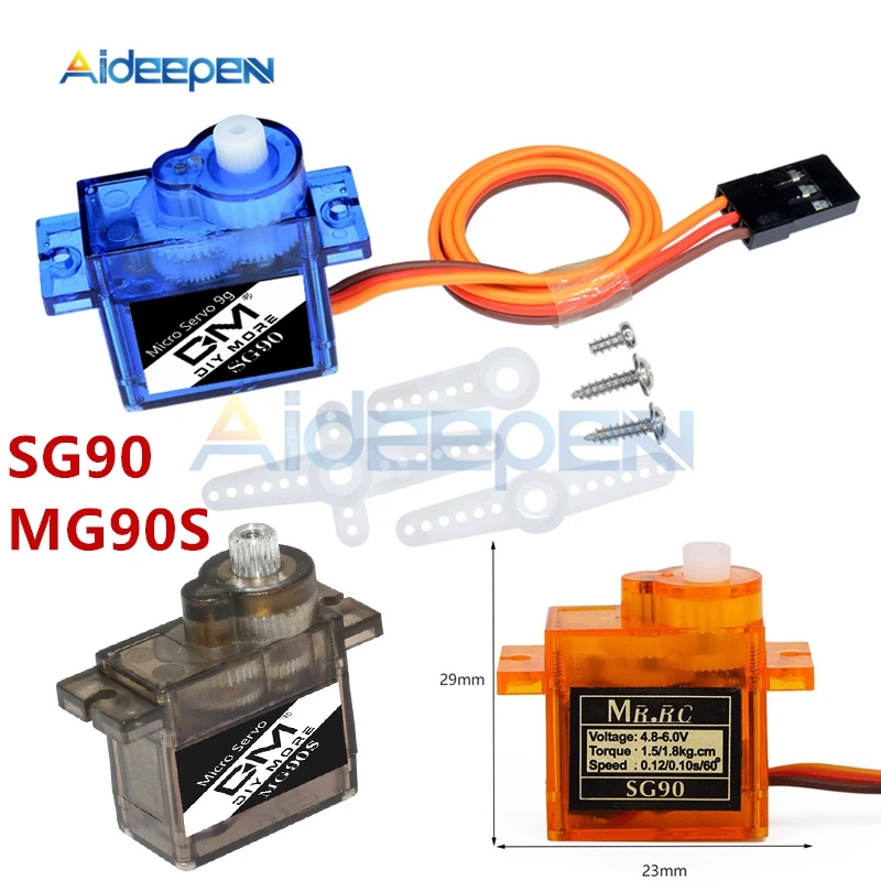 1 шт. SG90 MG90S Mini Micro Servo Для Arduino RC 250 450 6CH для вертолета рулевого управления самолета