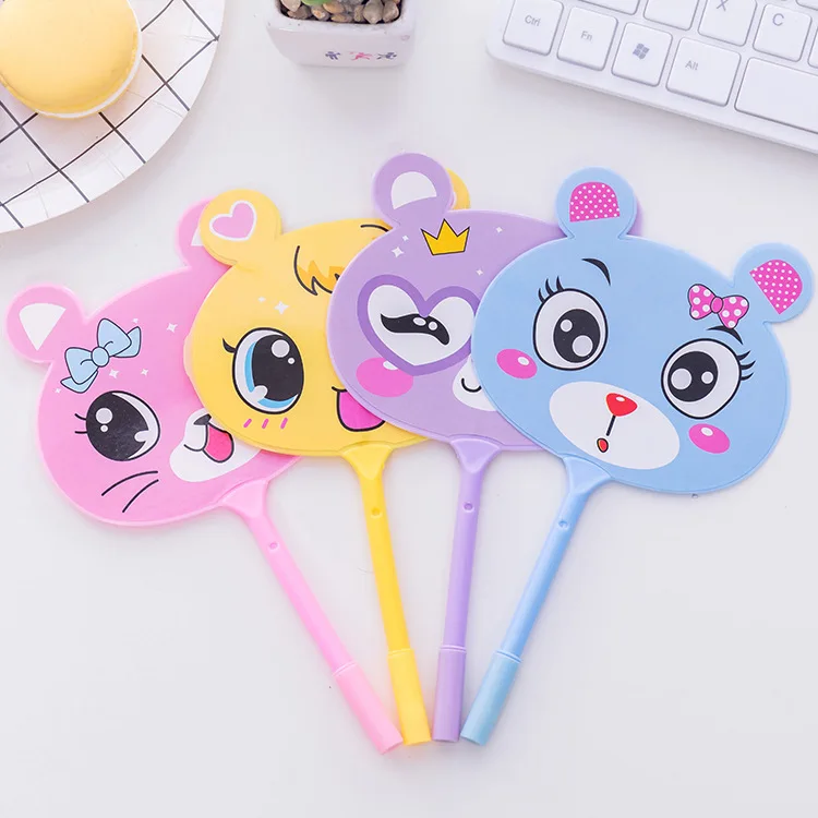 Шариковая ручка в форме веера с животными фруктами 1 шт.|gift pen|pen schoolschool office |