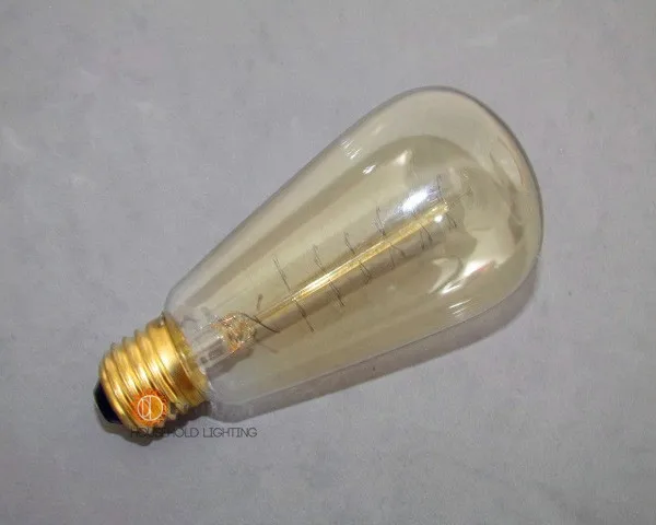 Специальные оптовые продвижение лампы, модное накаливания Edison ЛАМПЫ E27/60 Вт/220 В, винтаж Эдисон лампочка Fixtrures для декора