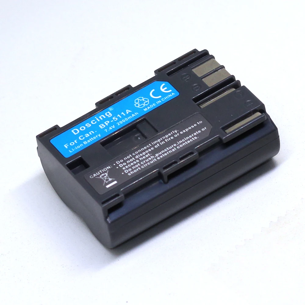 Аккумуляторы Doscing 2000 мА ч 4 шт. BP-511 BP511 BP-511A для Canon Powershot G6 G5 G3 G2 G1 EOS 300D D30 D60 D50 40D 30D |