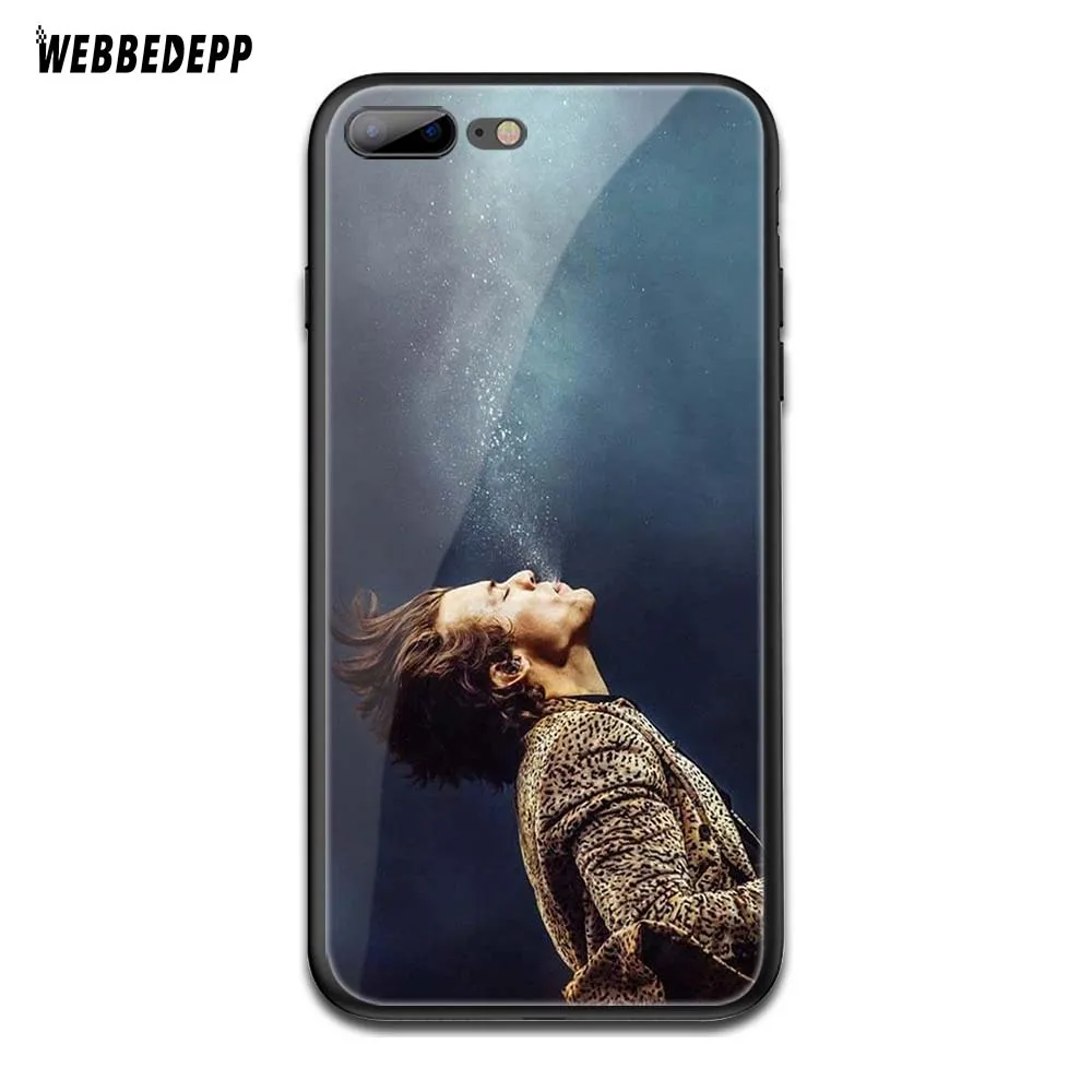 TG3 WEBBEDEPP One Direction в виде татуировки Harry Styles» закаленное Стекло чехол для Apple iPhone 6 6S 7 8 плюс 5 5S SE XR X XS 11 Pro MAX чехол - Цвет: TG3