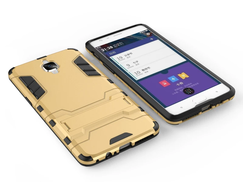 Rosefy 2 в 1 прочный бронированный Чехол для Oneplus 3 3 T жесткий ударостойкий чехол Armour чехол для Oneplus 3 T 3 с кронштейном Kickstand