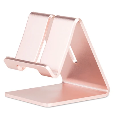 Rose Gold Благородный алюминиевый рабочий стол настольный держатель подставка держатель для сотового телефона Подставка для планшета на присоске стойка для планшета держатель S30 - Цвет: Rose Gold