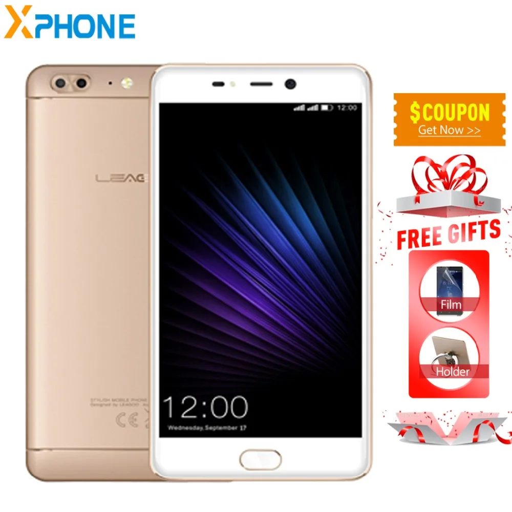 LEAGOO T5 Android 7 0 4 г Оперативная память DDR3 64 ГБ Встроенная MTK6750T Octa Core 5 дюймов для Экран