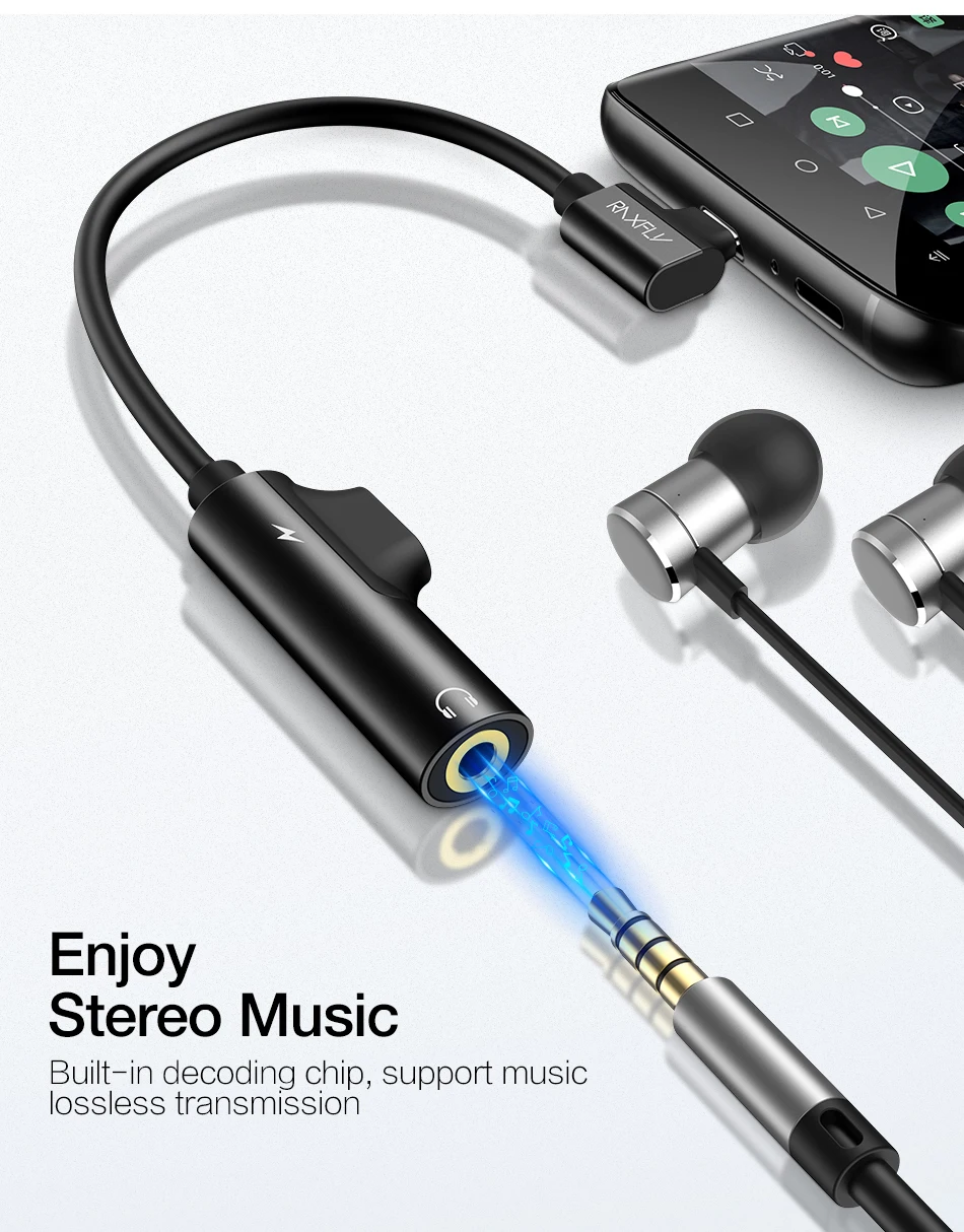 Адаптер USB raxfly type C до 3,5 мм type C для huawei P20 Pro 3,5 Jack AUX Наушники зарядка аудио конвертер для Xiao mi 6 mi 8