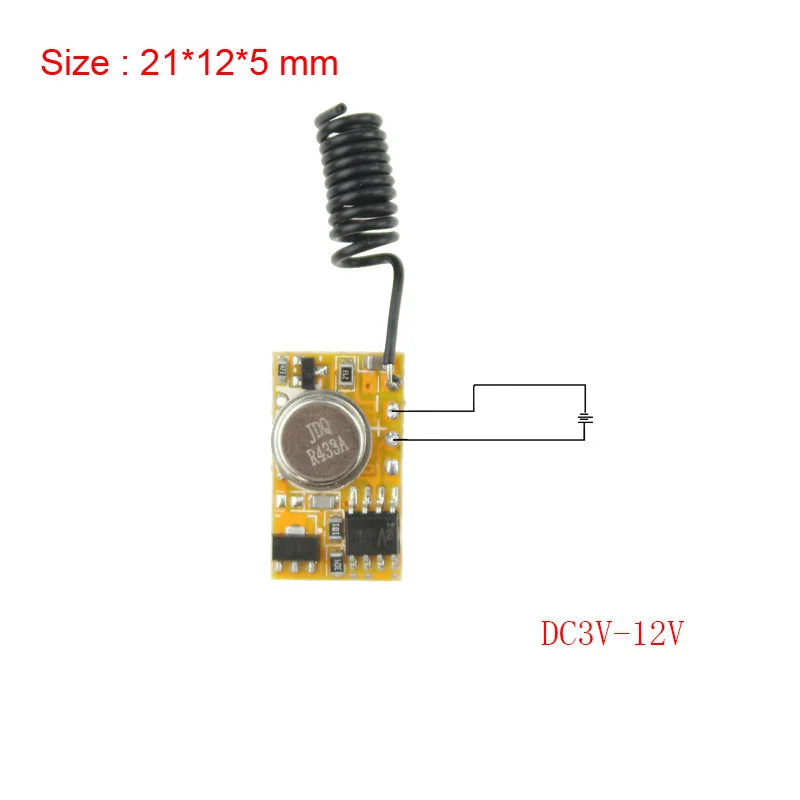 DC3.5V-DC12V мини-релейный приемник DC3V-DC12V передатчик PCB питание на передаче 3 7 V 4 5 5V 6V 9V
