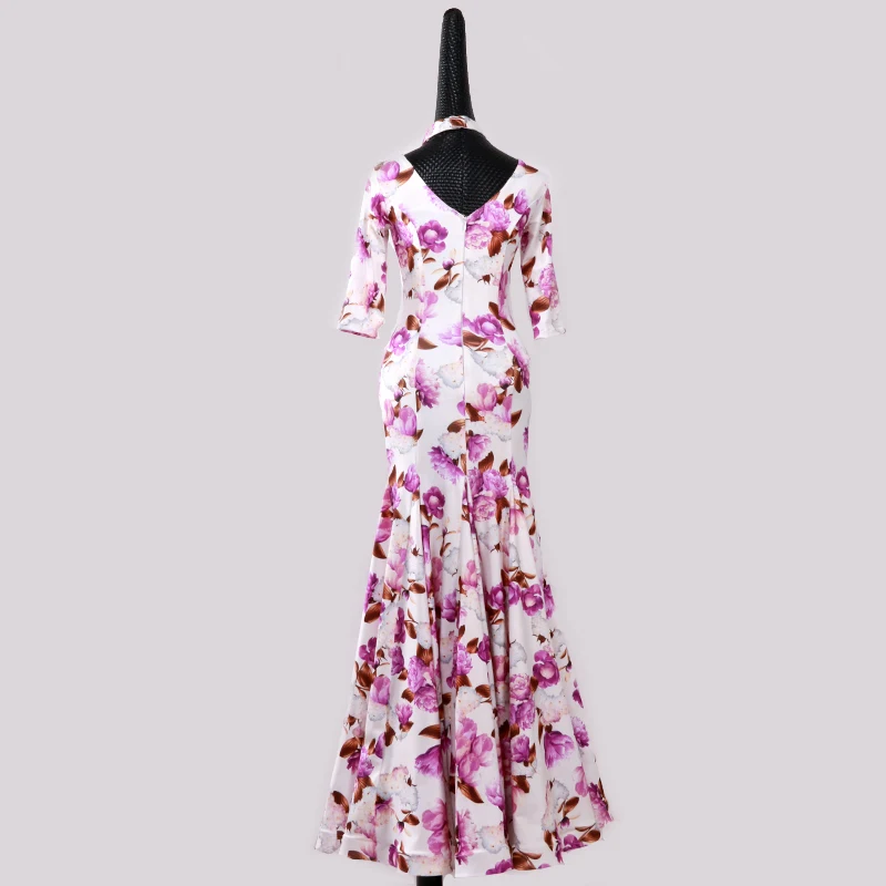 Женское бальное платье стандартное танцевальное вальса танцевальная одежда с