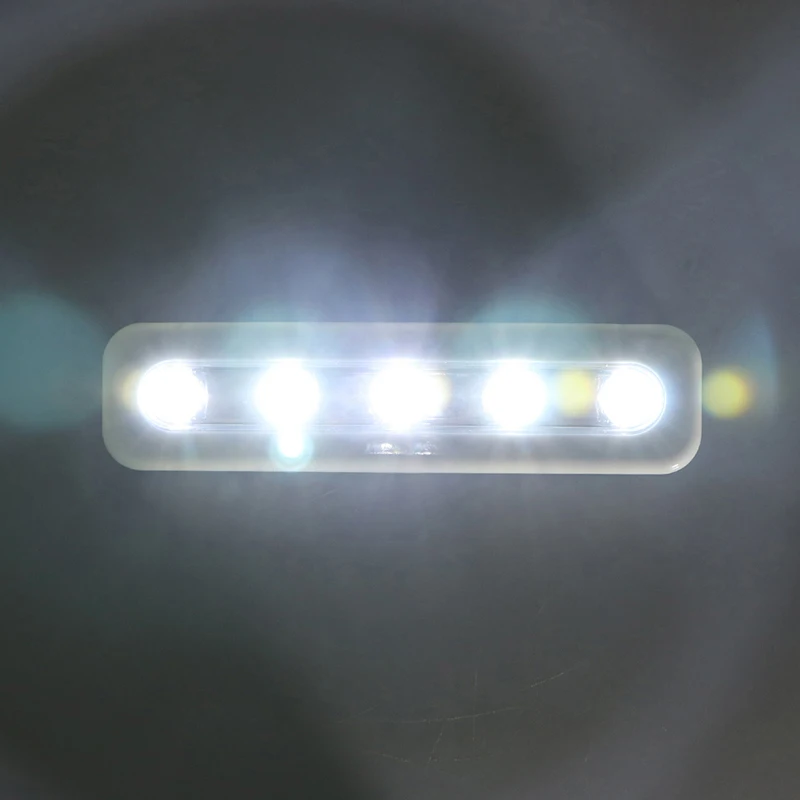 Беспроводной настенный светильник mini 5 свет в ночь шкаф лампы Батарея домашнего