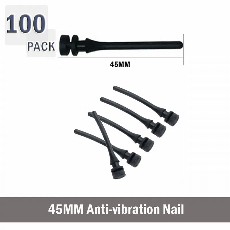 100PCS 45MM Black Gdstime 30 мм 45 мм 65 мм Винт с заклепками резиновый ПК Вентилятор антивибрационное крепление Силиконовые Винты Шумопоглощающие вентиляторы резиновые шурупы - Цвет лезвия: 100PCS 45MM Black