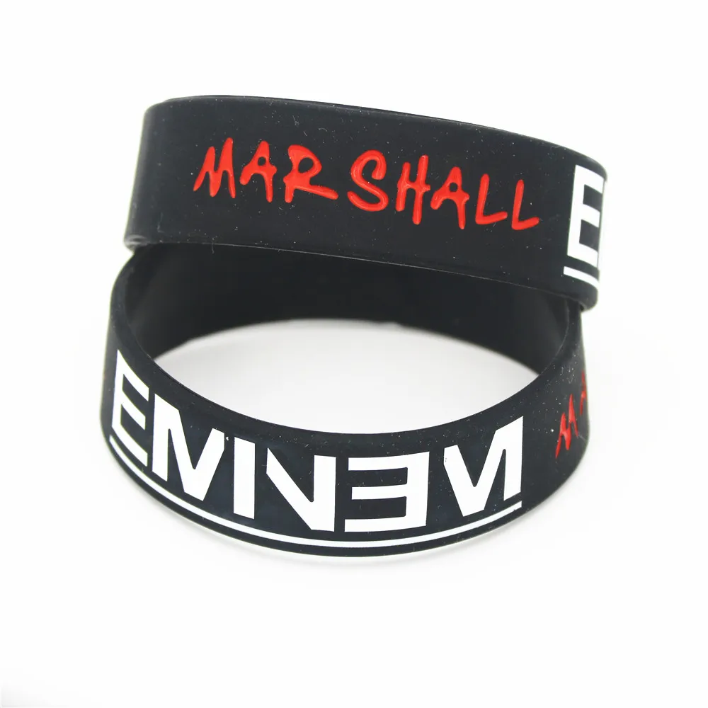 LUKENI горячая распродажа браслет с надписью Eminem Marshall Mathers LP силиконовый напульсник