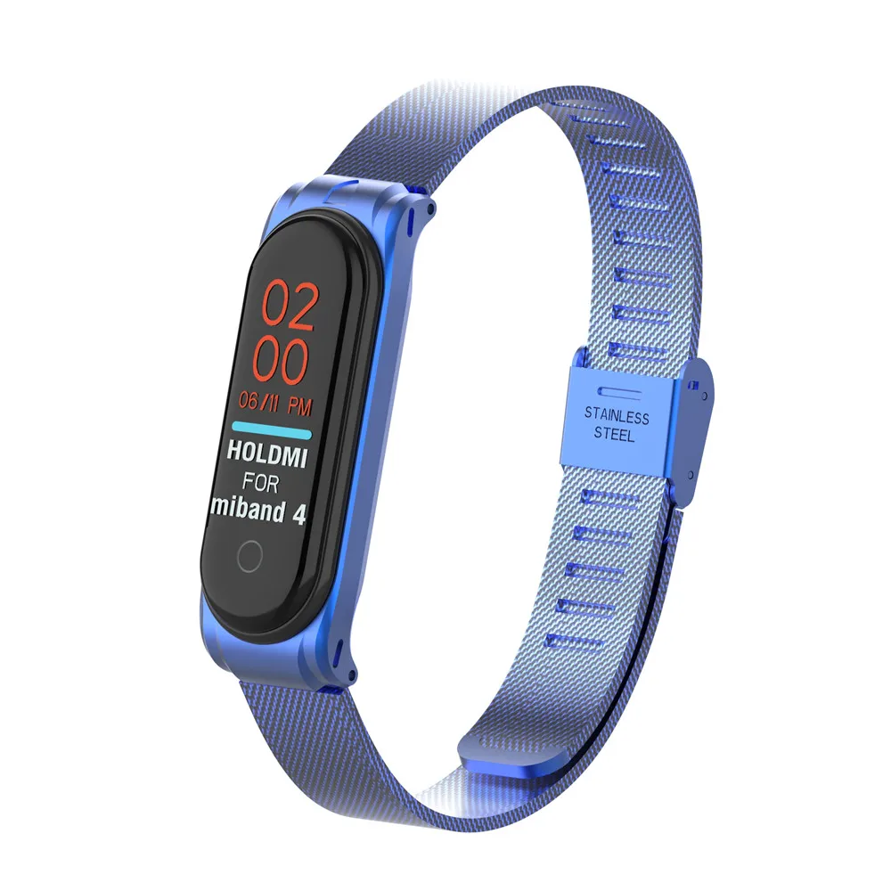 Умный Браслет Xiaomi Mi Band 4 сетчатый ремешок для наручных часов спортивный браслет