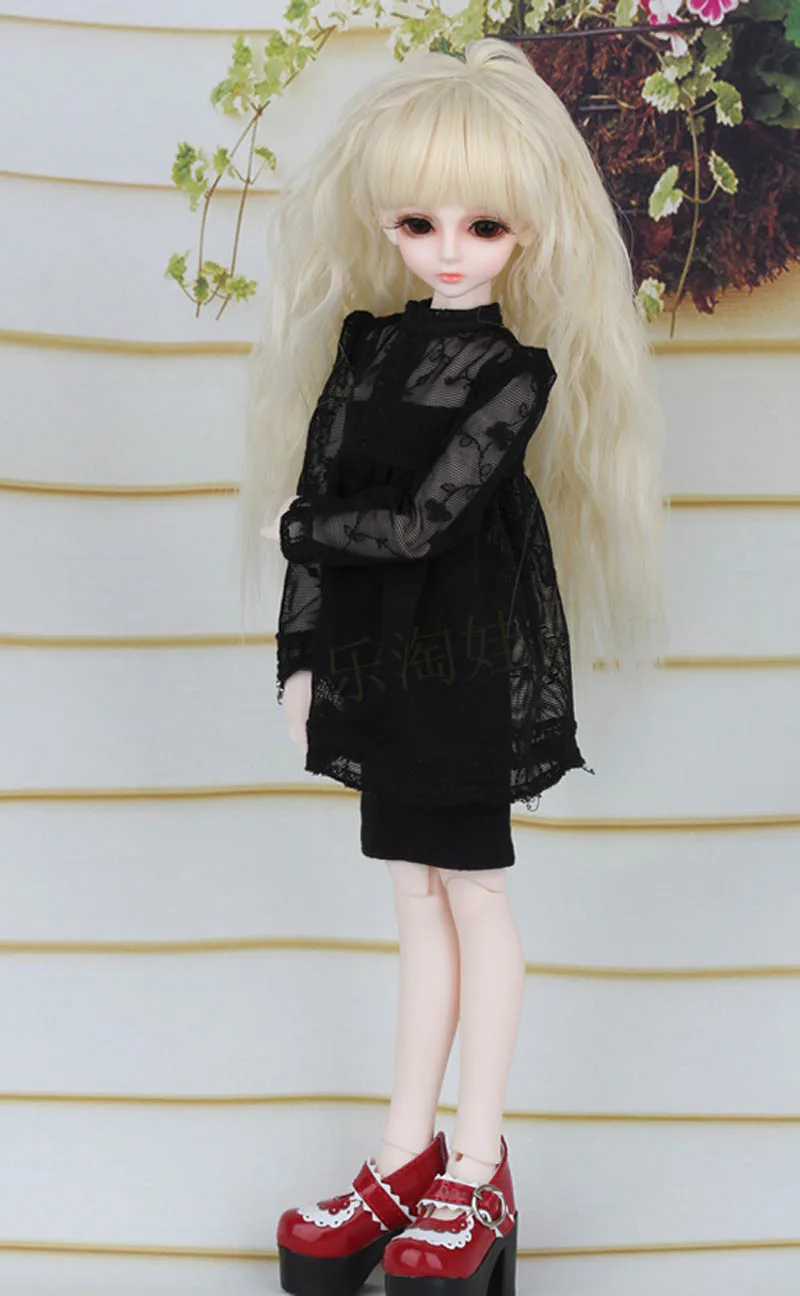 Высшее качество 1/3 1/4 1/6 BJD Кукла SD одежда Черное Платье для девочки подарок кукла