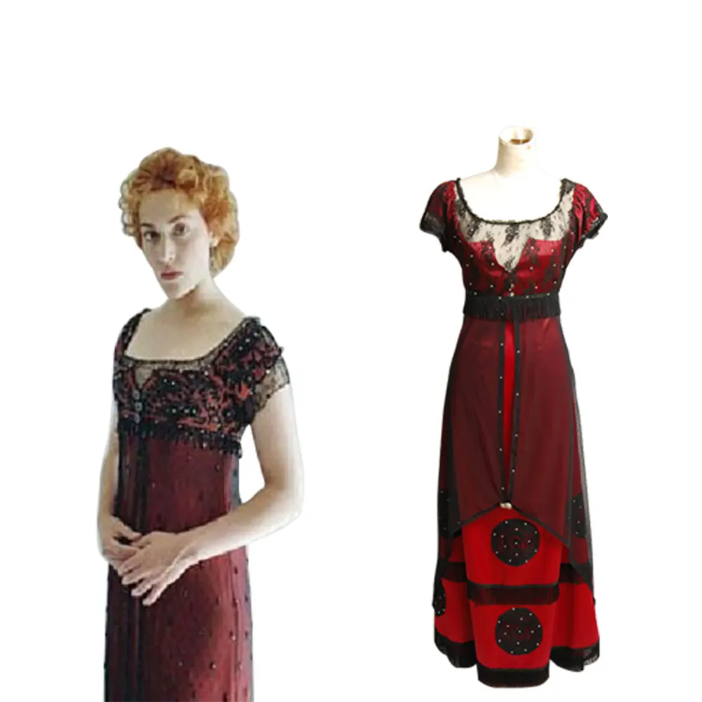 

Titanic Rose Jump Dress Costume Victorian Cosplay Costume Halloween Carnival Costume Full Sets
