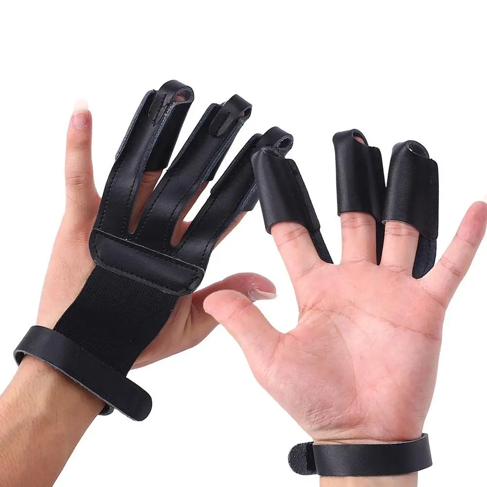 Охота стрельба из лука 3 Палец гвардии перчатки тянуть стрелка инструментов