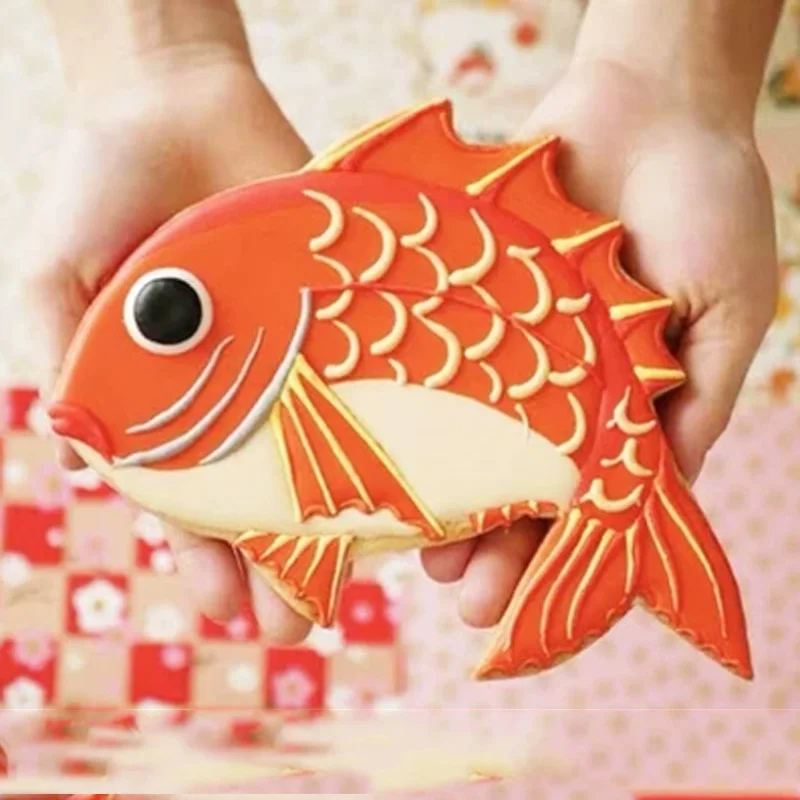 Китайский Весенний фестиваль резак для печенья карпа топ мастики и кексов 3D