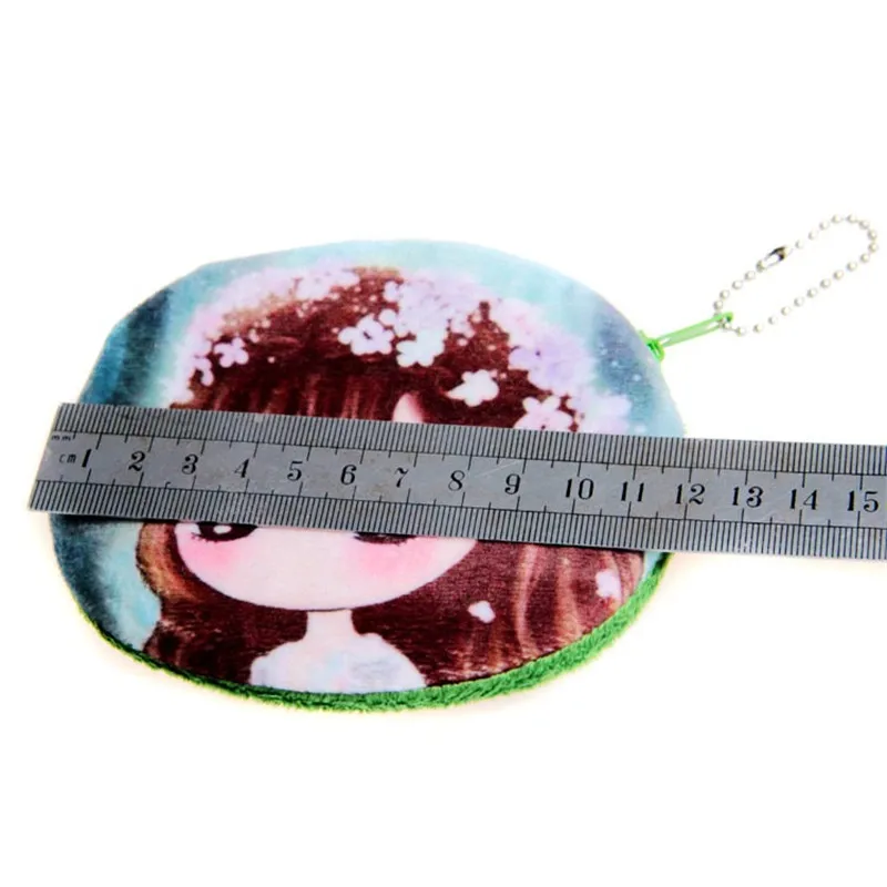 2017 cute cartoon girl change pocket female plush coin purse Teenagers princess small wallet with print for children girls | Багаж и сумки