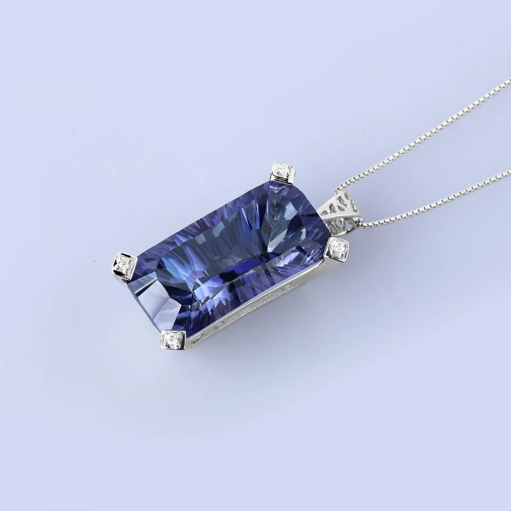 Женское Ожерелье с кулоном GEM'S BALLET массивное ожерелье из стерлингового серебра