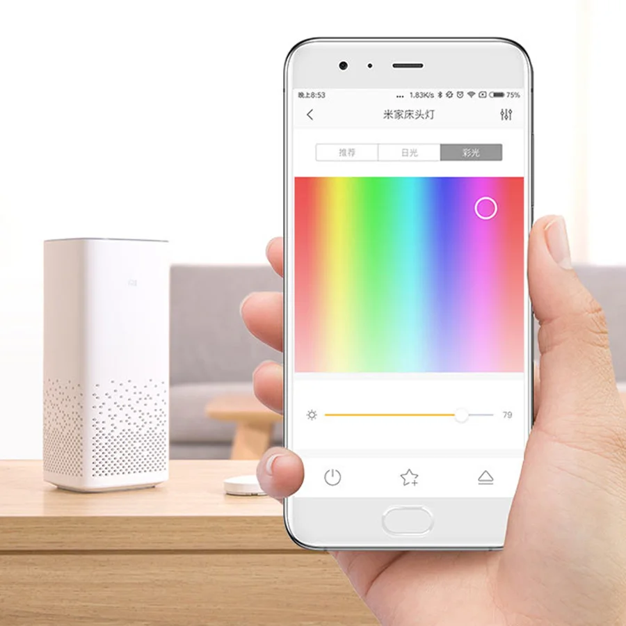 Xiaomi Mijia Yeelight прикроватная лампа настольная умная домашняя 16 миллионов RGB