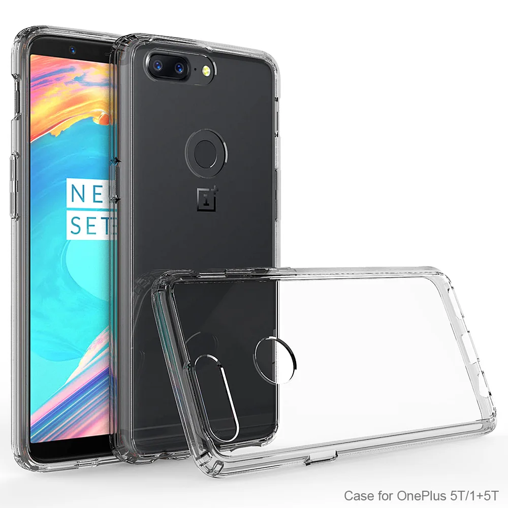 Oneplus5T чехол Oneplus 5 T мягкий силиконовый бампер противоударный жесткий прозрачный
