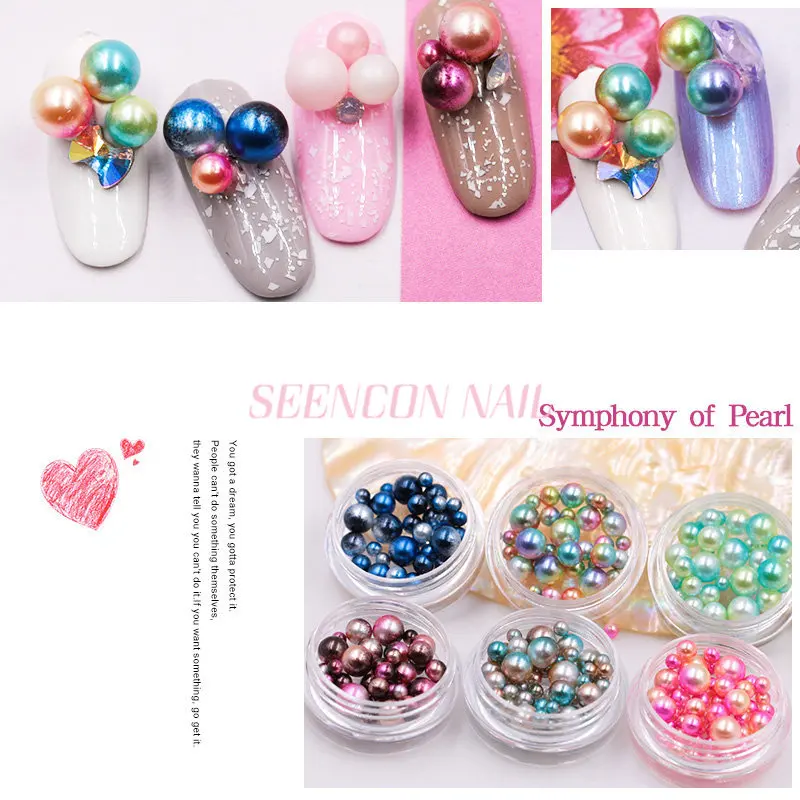 12 шт./набор набор объемных жемчужин в японском стиле|nail art mermaid|japanese nail artjapanese |