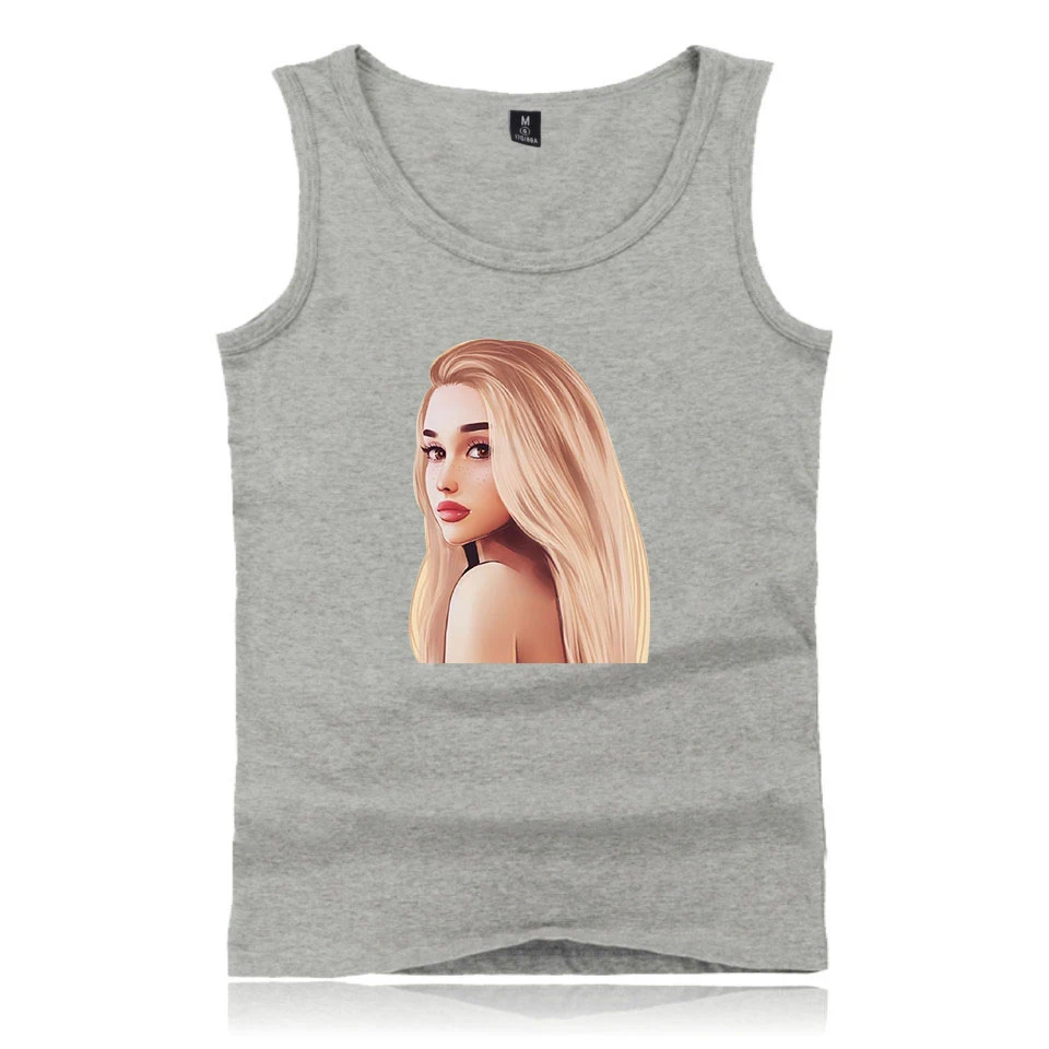 Ариана Гранде принт популярная модная удобная повседневная жилетка летняя с