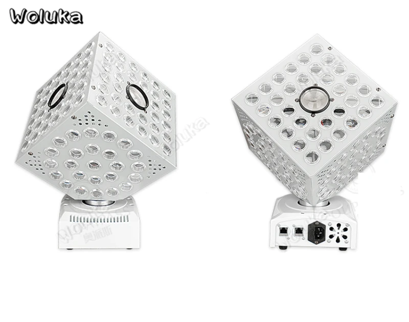 Вращающийся Стразы Кубик Рубика Форма RGBW LED переносное потолочное освещение