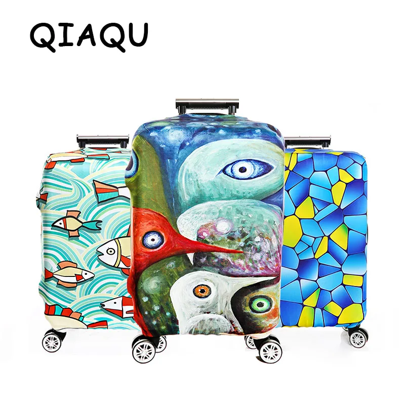 QIAQU, Эластичный Защитный чехол для багажа, For19-32 дюймов, чехол на колесиках, защитный чехол, сумка для пыли, аксессуары для путешествий