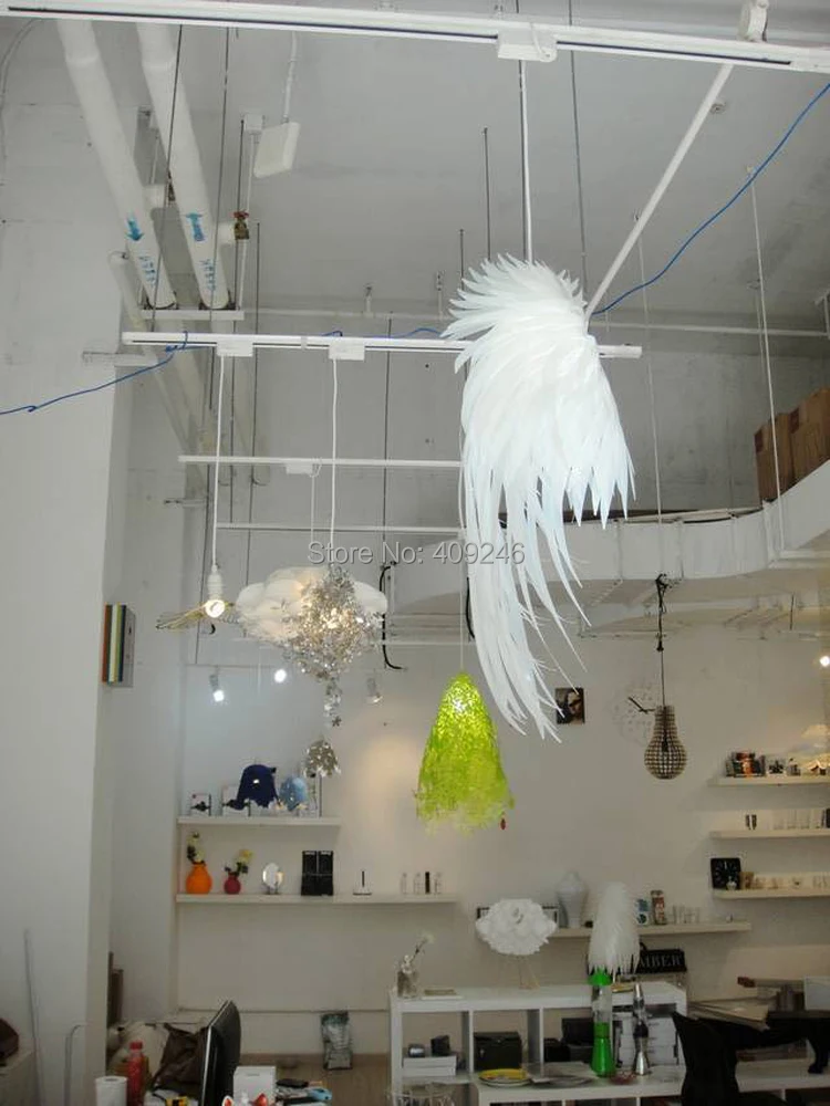 Новинка белое крыло Ангела полипропиленовое пластиковое перо подвесной