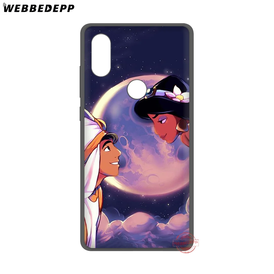 WEBBEDEPP Disny Aladdin Jasmine Soft Silicone Case for Xiaomi Mi 6 8 9 SE MAX 3 A1 A2 Lite F1 Cover | Мобильные телефоны и