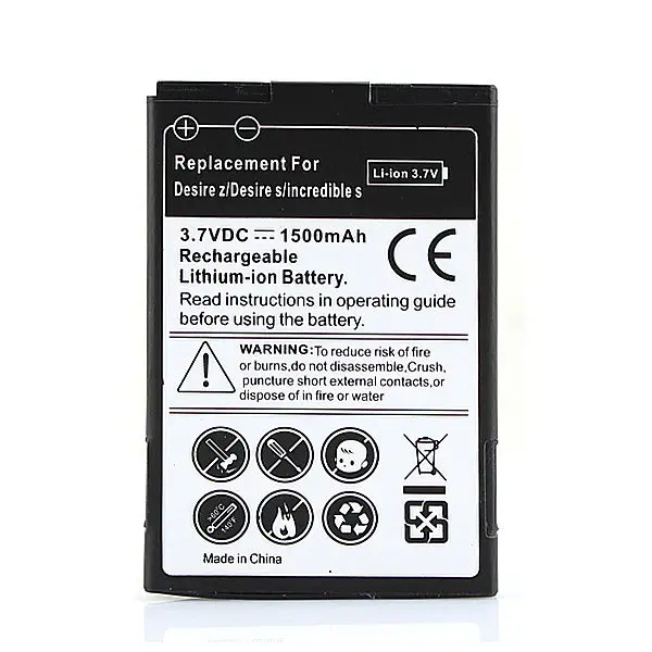 Сменные батареи для телефона 2x1500 мАч HTC Desire Z T mobile G2 S Incredible S510e|battery for htc desire|battery